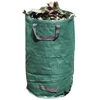 Idealspaten Gartensack mit Verstärkungsring hochreißfester Kunststoff grün 120 L