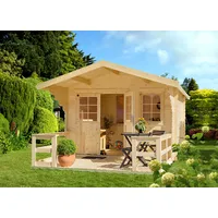 Konifera Gartenhaus KONIFERA "Kallenberg 2", beige (naturbelassen), Fußboden im