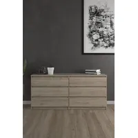 INOSIGN Kommode »Naia, Aufbewahrung, 6 Schubladen, Hochglanz-Optik, grifflose Front«,