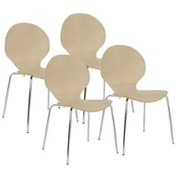 NOWY STYL 4 Nowy Styl Schalenstühle Cafe VI ahorn