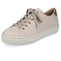 Rieker Damen Sneaker L9800, Frauen Schnürschuhe,Schnuerer,straßenschuhe,Strassenschuhe,Schnuerung,Shoes,Low-tie,schnürschuhe,beige (80),37 EU /