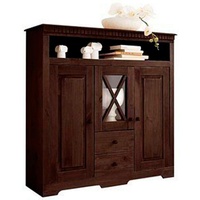 Home Affaire Highboard »Lisa«, Stauraumschrank aus massivem Kiefernholz, mit