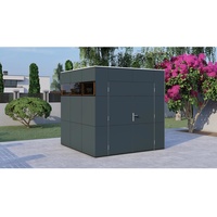 BERTILO Gartenhaus HPL 1 Anthrazit-Grau 228 cm x 230