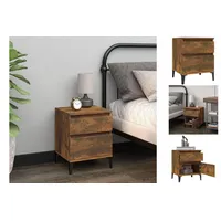 VidaXL Nachtschrank Räuchereiche 40 x 35 x 50 cm