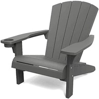 KETER Alpine Adirondack Gartenstuhl - 81x80x96,5cm - Anthrazit