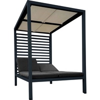 Jet-Line Liegepavillon Pavillon mit Liegen BACCARO weiß