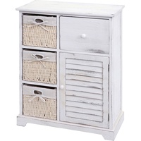 MCW Kommode MCW-H21, Schrank Schubladenkommode, Massiv-Holz Korb-Schublade 80x60x30cm ~