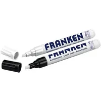 Franken Kreidestifte ZKM0910, weiß und schwarz, Strichbreite 2 -