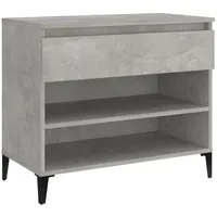 VidaXL Schuhregal Betongrau 70x36x60 cm Holzwerkstoff
