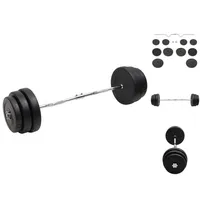 VidaXL Curlstange mit Hantelscheiben 90 kg