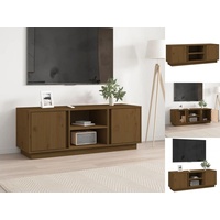 VidaXL TV-Schrank Honigbraun 110x35x40,5 cm Massivholz Kiefer
