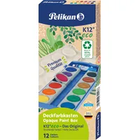 Pelikan Deckfarbkasten eco 12 Farben und 1 Tube Deckweiß