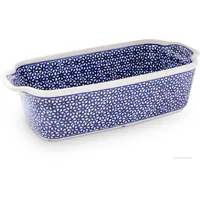 BUNZLAUER KERAMIK Auflaufform/Kastenform rechteckig 26,5x12x7,2 cm Dekor 120