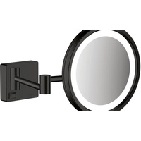 Hansgrohe AddStoris Rasierspiegel mit LED Leuchte, mattschwarz