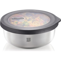 GEFU Provido Frischhaltedose rund silber 10,0 cm 1,0 l