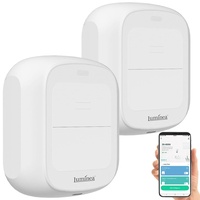 Luminea Home Control 2er-Set Smarte WLAN-Fernbedienung mit 2 Tasten,