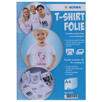 Herma T-Shirt Folie A4 für helle + weiße Textilien