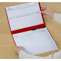 BOI Patienten-Dokumentationsmappe Professional-Line DIN A4 quer rot