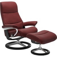 Stressless Stressless® Fußhocker »View«, mit Signature Base,Gestell Schwarz rot