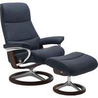 Stressless Stressless® Fußhocker »View«, mit Signature Base,Gestell Braun blau