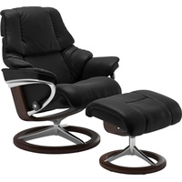 Stressless Fußhocker "Reno", mit Signature Base, Gestell Braun schwarz