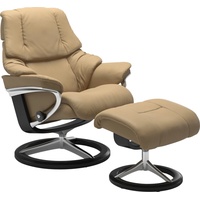 Stressless Fußhocker "Reno", mit Signature Base, Gestell Schwarz braun