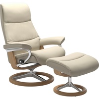 Stressless Stressless® Fußhocker »View«, mit Signature Base,Gestell Eiche beige