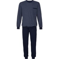 Ammann Schlafanzug Langarm Basic in blau 58