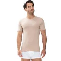 MEY Dry Cotton Functional Rounded Neck Shirt Beige Large