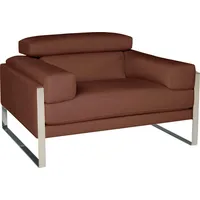 Calia Italia Sessel Romeo Loungesessel Anilinleder 107 x 67