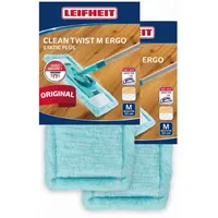 Leifheit 2er Set Wischbezug CLEAN TWIST M Ergo static