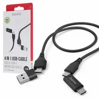 Hama Multi-Ladekabel 4 in 1 USB-C und USB-A -