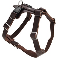 Hunter Aalborg Hundegeschirr, Leder, S-M/1, dunkelbraun