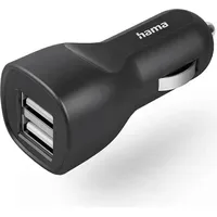 Hama KFZ-Ladegerät 2x USB-A 12 W Schwarz