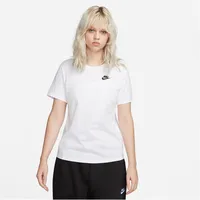 Nike Sportswear Club Essentials Damen-T-Shirt White/Black XL