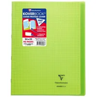 Clairefontaine 10x Koverbook, Heft 24x32cm, 48 Blatt 90g,kariert Grün