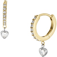 Fossil Creolen JF04358998 Damen Edelstahl Gold