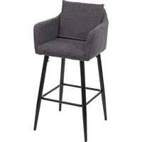 MCW Barhocker H93 Stoff/Textil Dunkelgrau