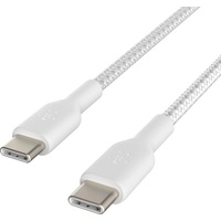 Belkin USB-C/USB-C Kabel 1m ummantelt, weiß CAB004bt1MWH