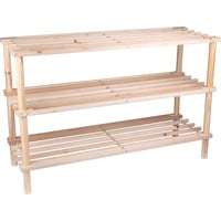 Hti-Living Schuhregal Kiefernholz 3 Ebenen