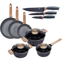 King Essential Topf-Set 12-tlg. 2 x Kochtopf + 3