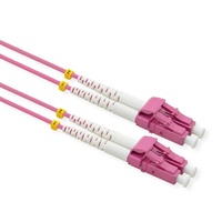 Value LWL-Kabel 50/125μm OM4, LC/LC, Low-Loss-Stecker, violett, 3 m