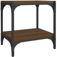 VidaXL TV-Schrank Braun Eichen-Optik 40x33x41 cm Holzwerkstoff Stahl
