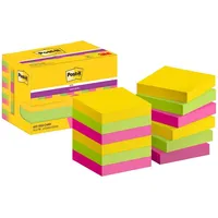 Post-it Post-it® Carnival Haftnotizen extrastark 654MTDR farbsortiert, 12 Blöcke