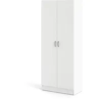 VCM Fox Kleiderschrank mit 2 Türen, weiß.
