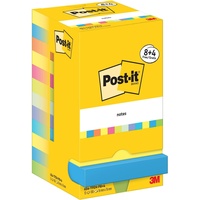 Post-it 8 + 4 GRATIS: Post-it® Energetic Haftnotizen farbsortiert,