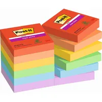 Post-it Post-it® Playful Haftnotizen extrastark farbsortiert, 12 Blöcke