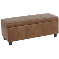 MCW Aufbewahrungs-Truhe Kriens Stoff/Textil 45x114x45cm Wildlederimitat