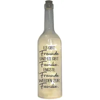 WB wohn trends LED-Flasche mit Motiv, Es gibt Freunde