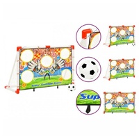 VidaXL Fußballtor-Set mit Torwand 120x51x77,5 cm